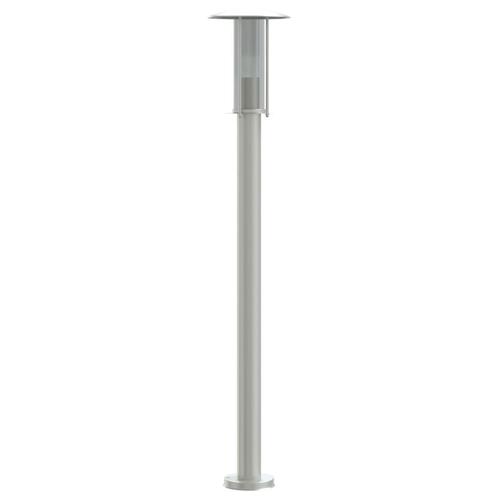 Udendørs standerlamper 3 stk. 100 cm rustfrit stål sølvfarvet