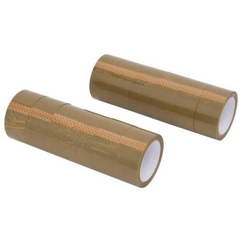 Pakketape 12 stk. 48 mm x 66 m brun