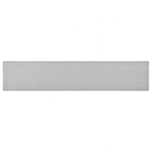 Tæppeløber 50×250 cm - lysegrå, tuftet polypropylen