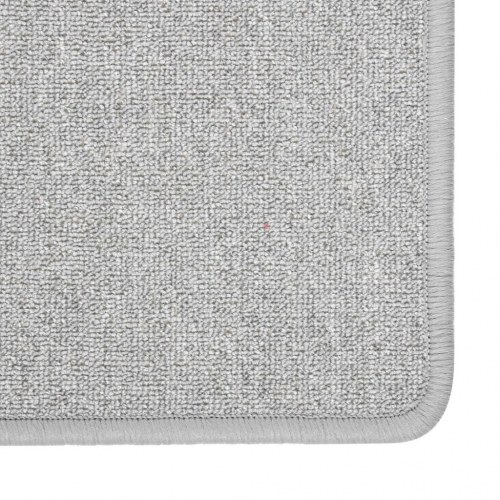 Tæppeløber 50×250 cm - lysegrå, tuftet polypropylen