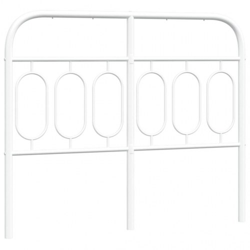 Udskiftningsgavl i metal 120 cm - hvid