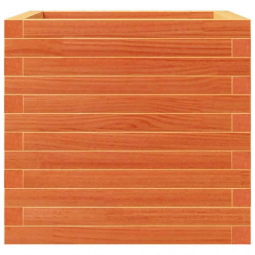 Plantekasse 50 x 50 x 46 cm i massivt fyrretræ - gyldenbrun