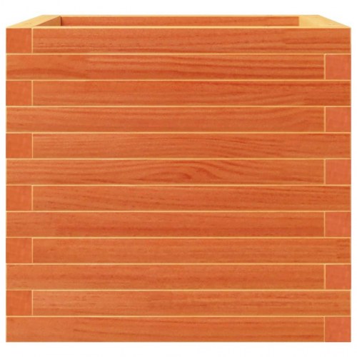 Plantekasse 50 x 50 x 46 cm i massivt fyrretræ - gyldenbrun
