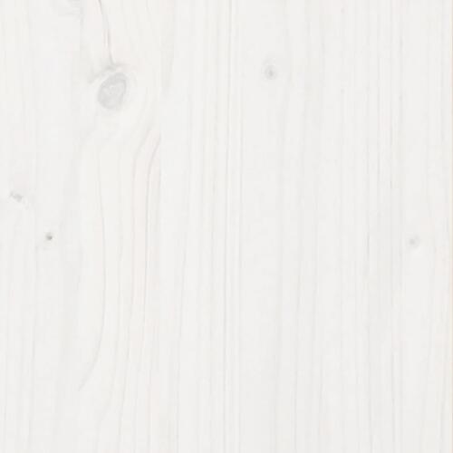 Plantekasse 60x60x46 cm massivt fyrretræ hvid