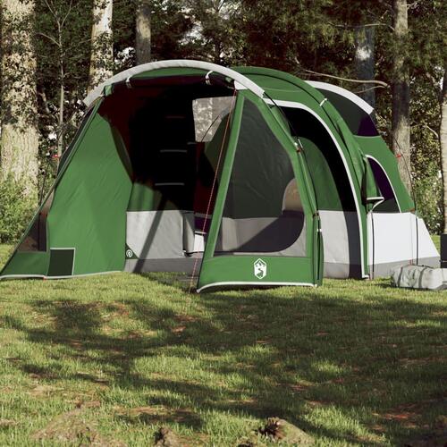 4-personers campingtelt vandafvisende grøn