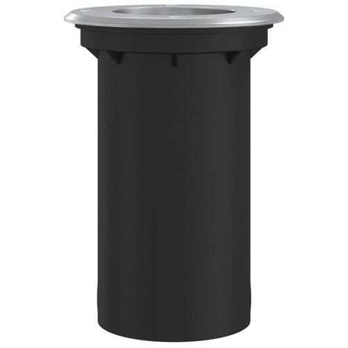 Nedgravningsspot 10,5x10,5 cm rund trykstøbt aluminium sort