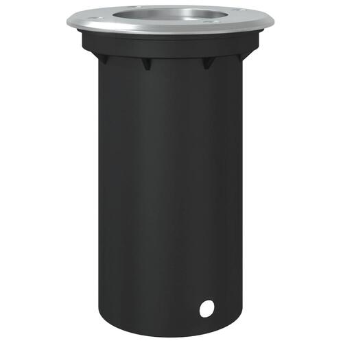 Nedgravningsspot 10,5x10,5 cm rund trykstøbt aluminium sort