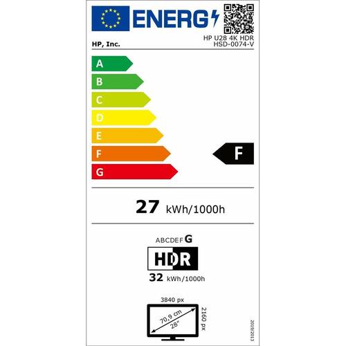 Skærm HP U28 28" 4K Ultra HD LED IPS OLED