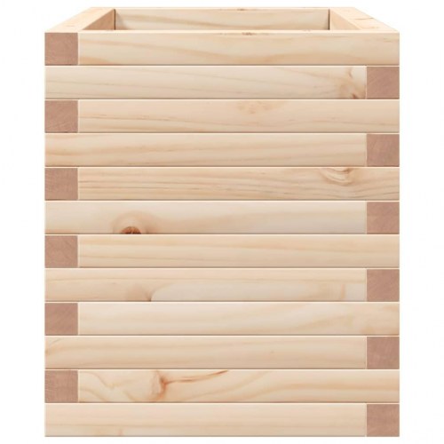 Plantekasse i massivt fyrretræ 70 x 40 x 45,5 cm
