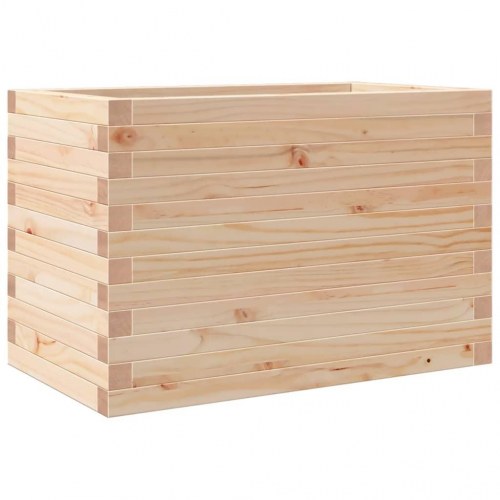 Plantekasse i massivt fyrretræ 70 x 40 x 45,5 cm