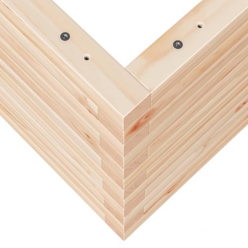 Plantekasse i massivt fyrretræ 70 x 40 x 45,5 cm