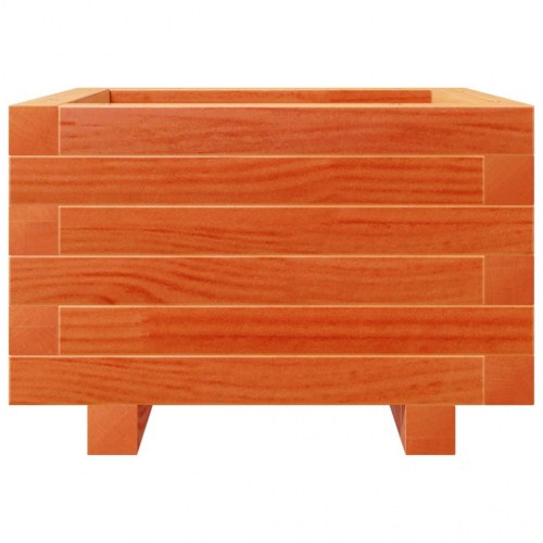 Plantekasse i massivt fyrretræ 40 x 40 x 26,5 cm - gyldenbrun