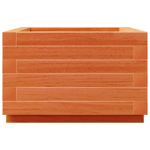 Plantekasse i massivt fyrretræ 40 x 40 x 26,5 cm - gyldenbrun
