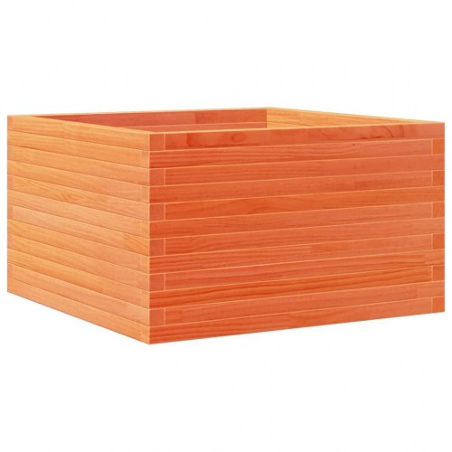 Plantekasse 80 x 80 x 45,5 cm i massivt fyrretræ - gyldenbrun
