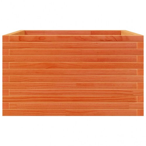 Plantekasse 80 x 80 x 45,5 cm i massivt fyrretræ - gyldenbrun