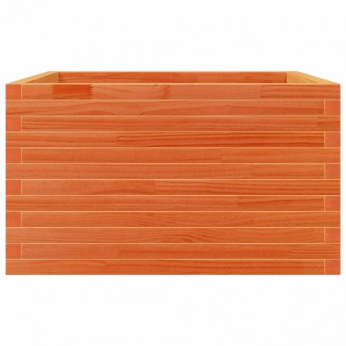 Plantekasse 80 x 80 x 45,5 cm i massivt fyrretræ - gyldenbrun