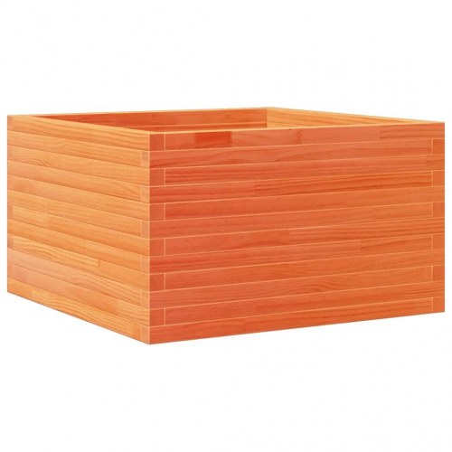 Plantekasse 80 x 80 x 45,5 cm i massivt fyrretræ - gyldenbrun