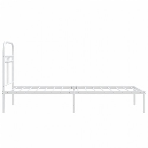 Sengeramme med sengegavl 80 x 200 cm - hvid