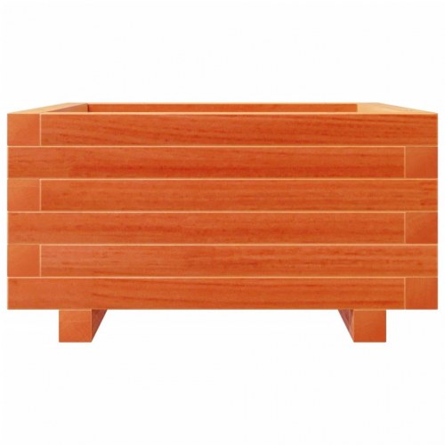 Plantekasse i massivt fyrretræ 50 x 50 x 26,5 cm - gyldenbrun