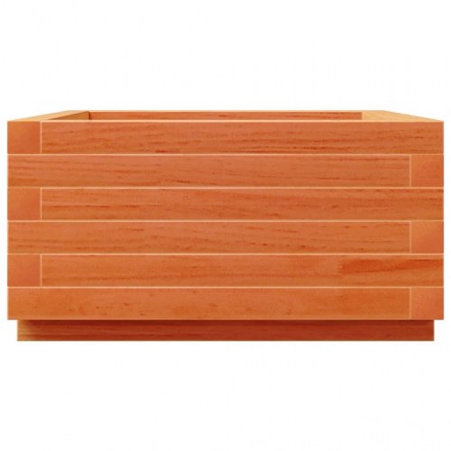 Plantekasse i massivt fyrretræ 50 x 50 x 26,5 cm - gyldenbrun