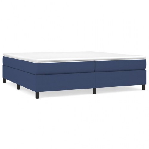 Boxspring-sengeramme i stof 200 x 200 cm - blå