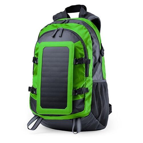 Opladelig rygsæk med solcelle 6.5W 146329 Grøn