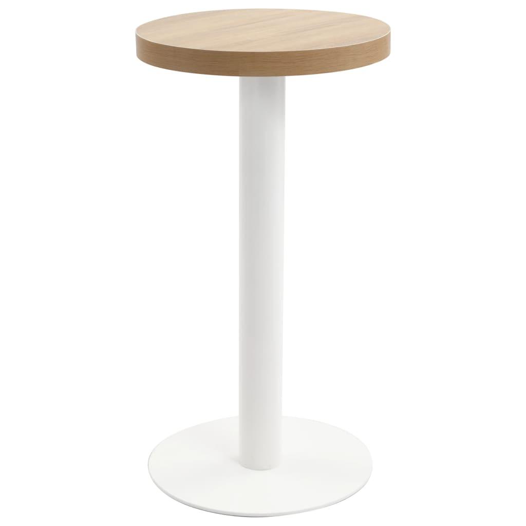 vidaXL bistrobord 40 cm MDF lysebrun