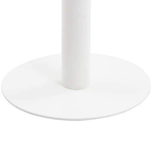 Bistrobord 40 cm - lysebrun MDF bordplade, hvidt stel