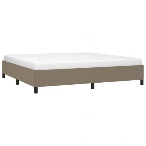 Sengeramme uden madras 200×200 cm - stof gråbrun