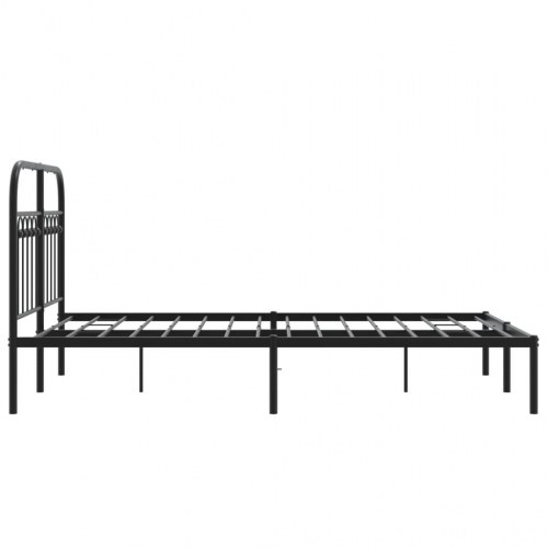 Sengeramme med sengegavl 120 x 190 cm - sort