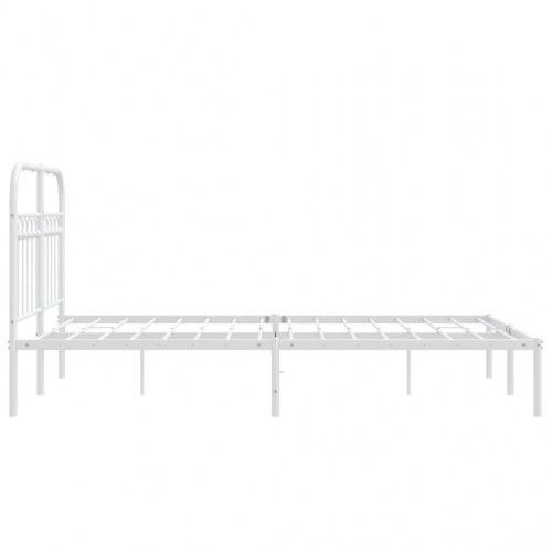 Sengeramme med sengegavl 120 x 200 cm - hvid