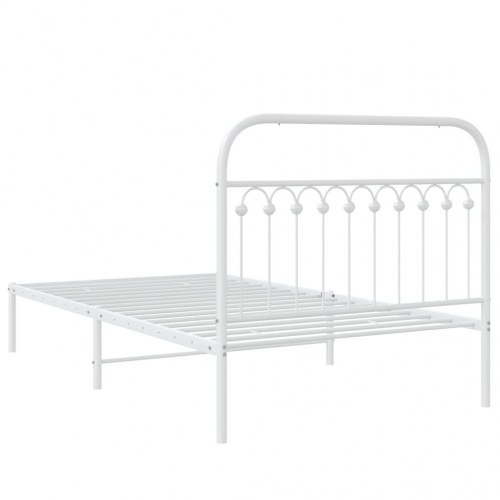 Sengeramme med sengegavl 107 x 203 cm - hvid