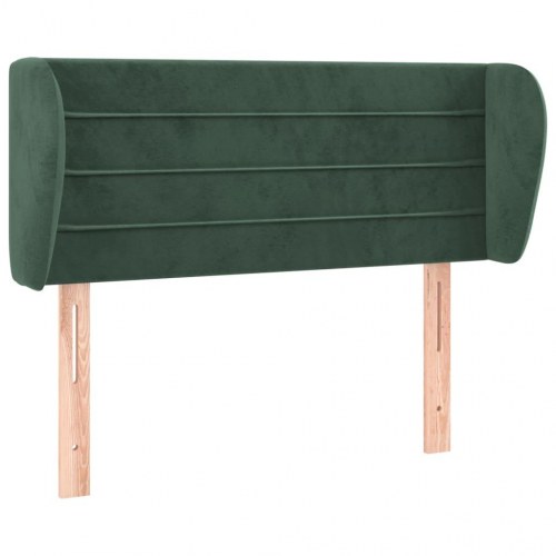 Sengegavl med kanter 83 x 23 x 78/88 cm - mørkegrøn
