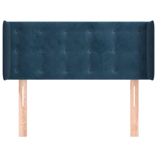 Sengegavl med kanter 103 x 16 x 78/88 cm - mørkeblå