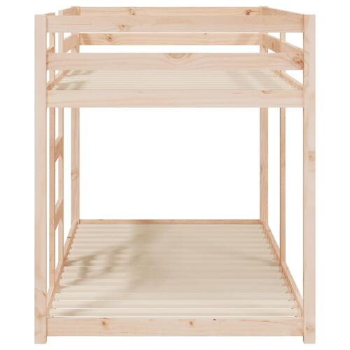 Køjeseng uden madras 90x190 cm massivt fyrretræ