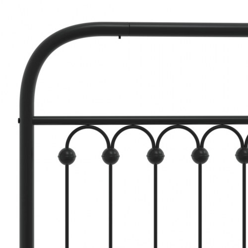 Sengeramme med sengegavl 107 x 203 cm - sort
