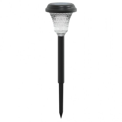 Solcellelamper med jordspyd 12 stk. RGB-farver varmt hvidt lys
