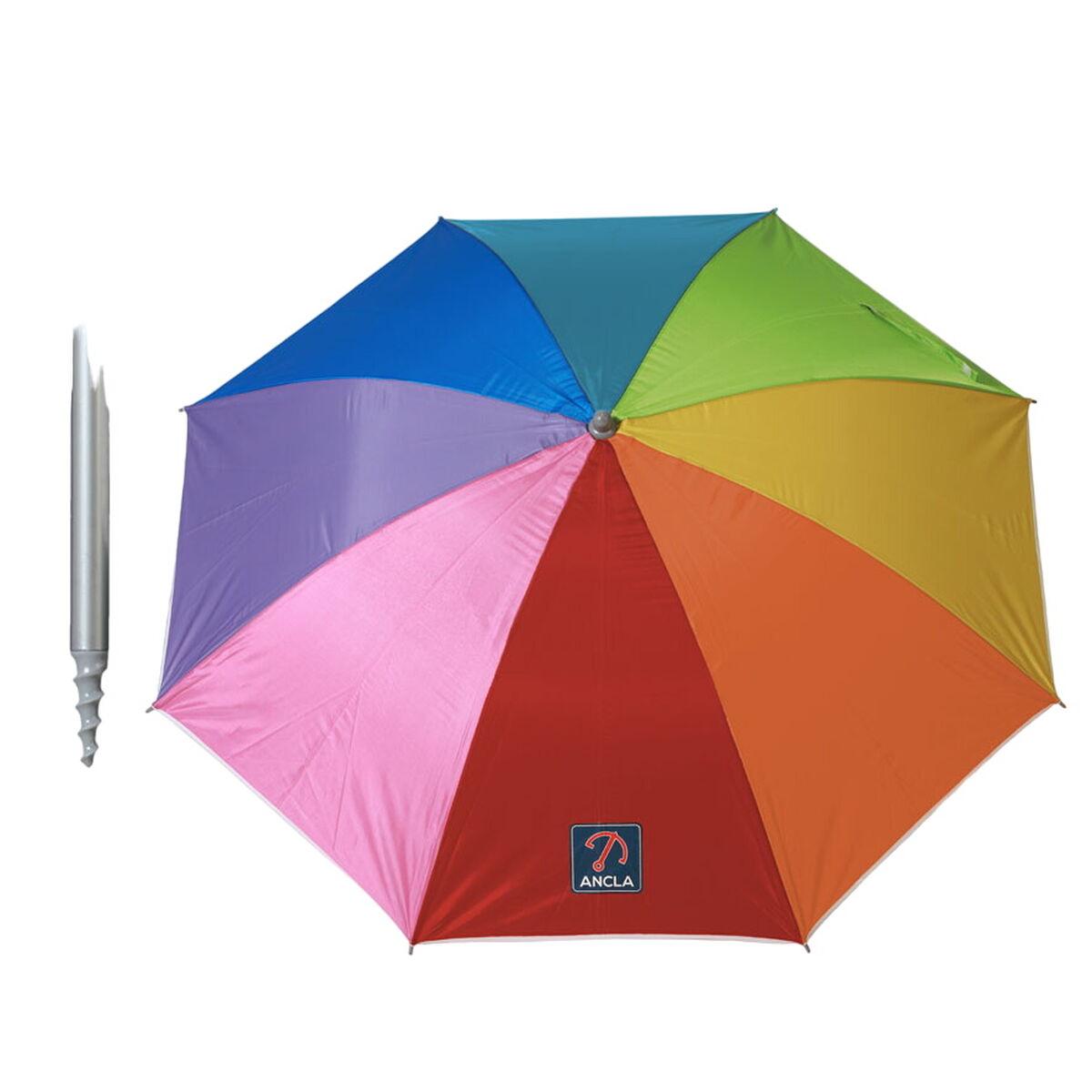Parasol 220 Cm Upf 50+ I Regnbuefarver