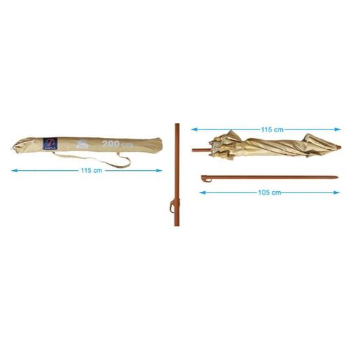 Parasol Beige 200 cm UPF 50+