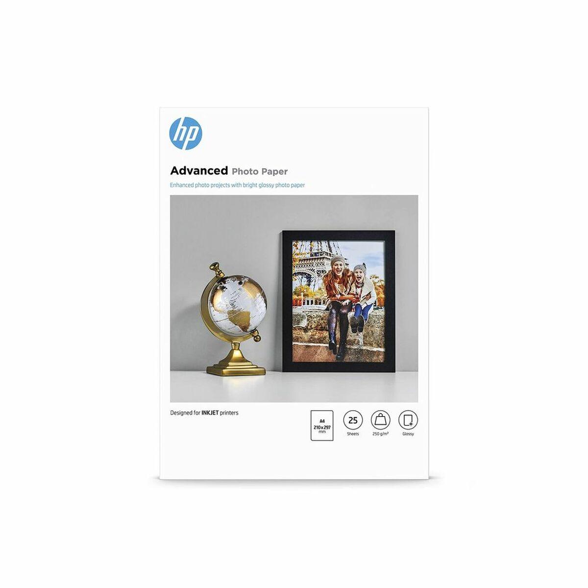 Fotopapir A4 Hp Advanced Q5456a 25 Ark Glans 250 G/m²