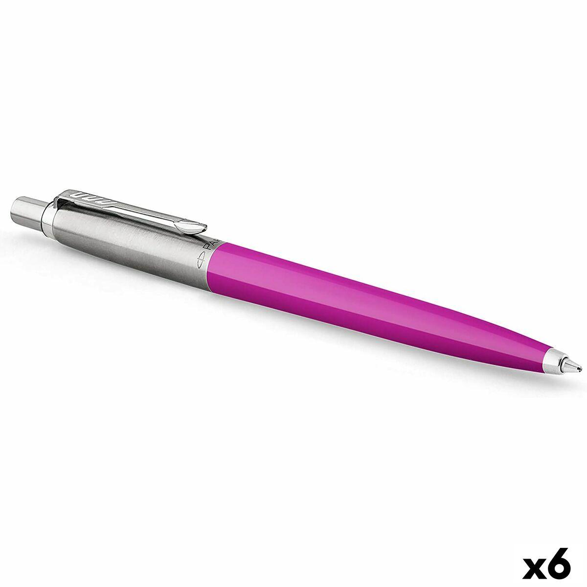 Kuglepen Parker Jotter Originals Stål Magenta (6 enheder)