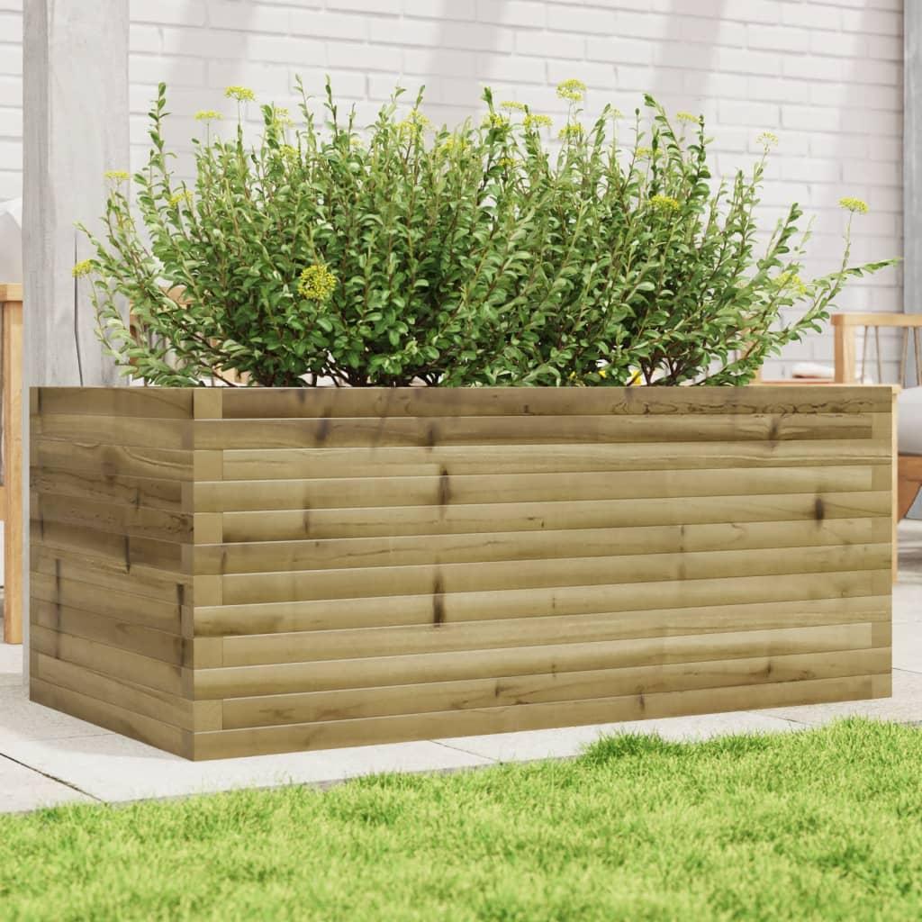 Plantekasse 110x60x45,5 cm imprægneret fyrretræ