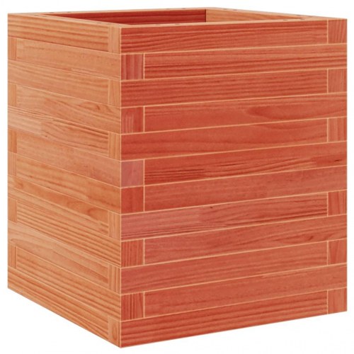 Plantekasse 40 x 40 x 46 cm i massivt fyrretræ - gyldenbrun