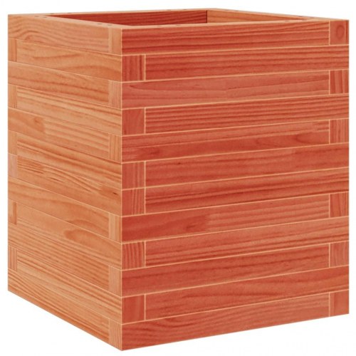 Plantekasse 40 x 40 x 46 cm i massivt fyrretræ - gyldenbrun