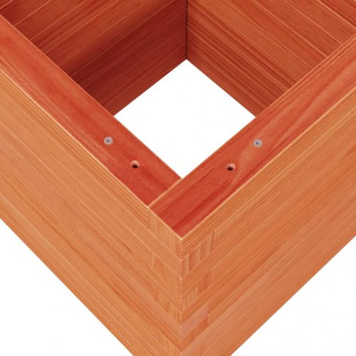 Plantekasse 40 x 40 x 46 cm i massivt fyrretræ - gyldenbrun