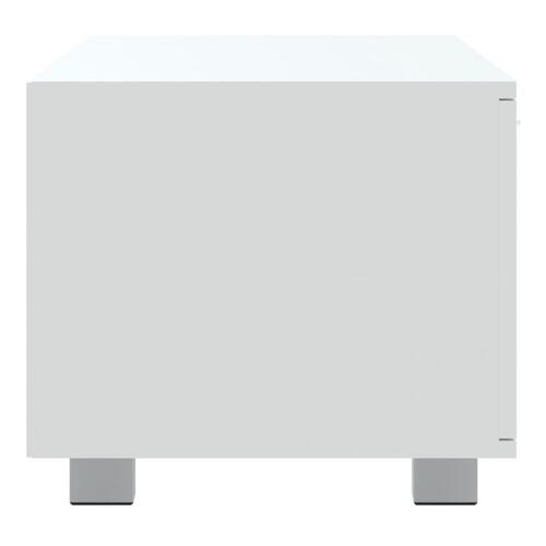Tv-bord 140x40,5x35 cm konstrueret træ hvid