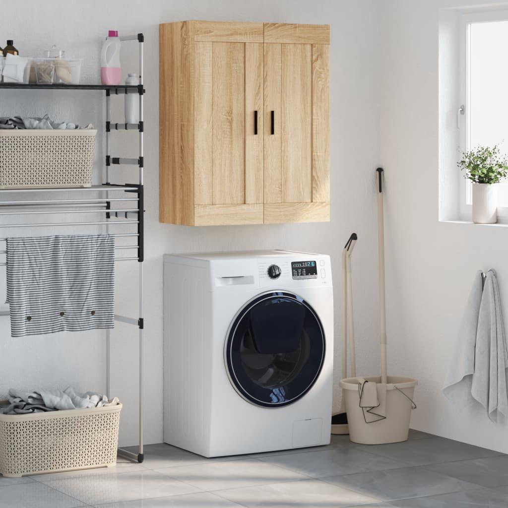 Vægskab 69,5x34x90 cm konstrueret træ sonoma-eg billede