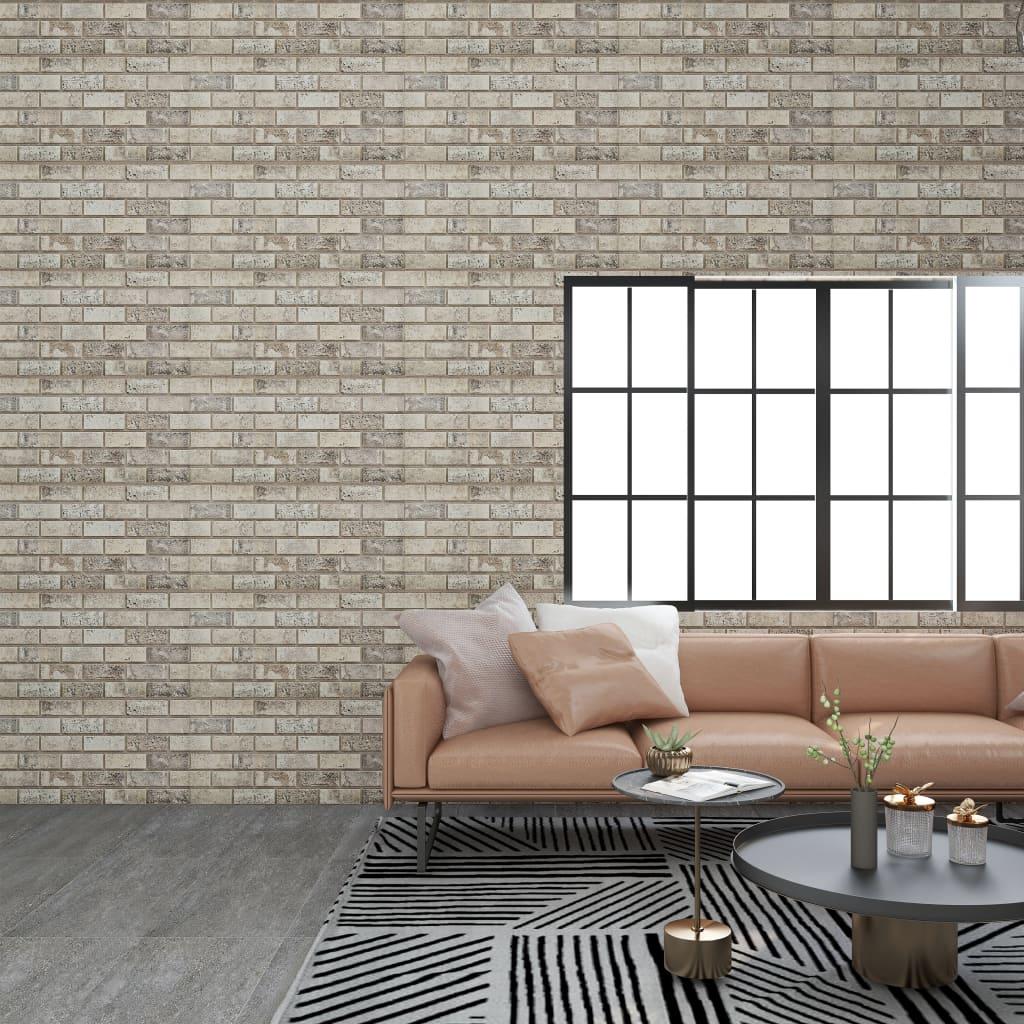 3d Vægpaneler 11 Stk. Eps Murstensdesign Sandfarvet