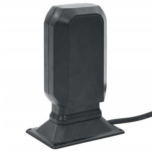 Udendørs strømforsyning 15,5x11x24 cm med spyd sort og grøn
