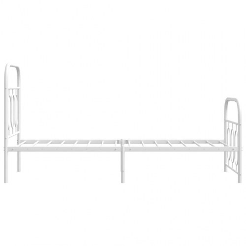 Sengeramme med gavl og fodgærde 75 x 190 cm - hvid